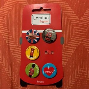 London pins or buttons